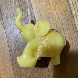 Yellow Elephant Figurine Decor